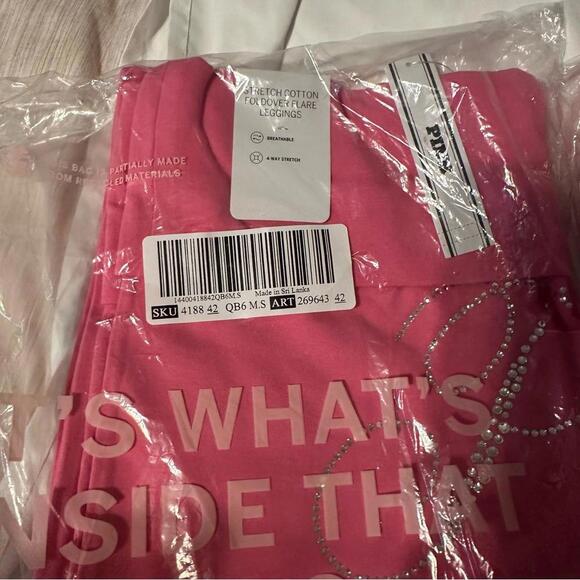 COPY - Y2K Victoria’s Secret PINK VS Bling Cotton Foldover Flare Leggings - Picture 4 of 4